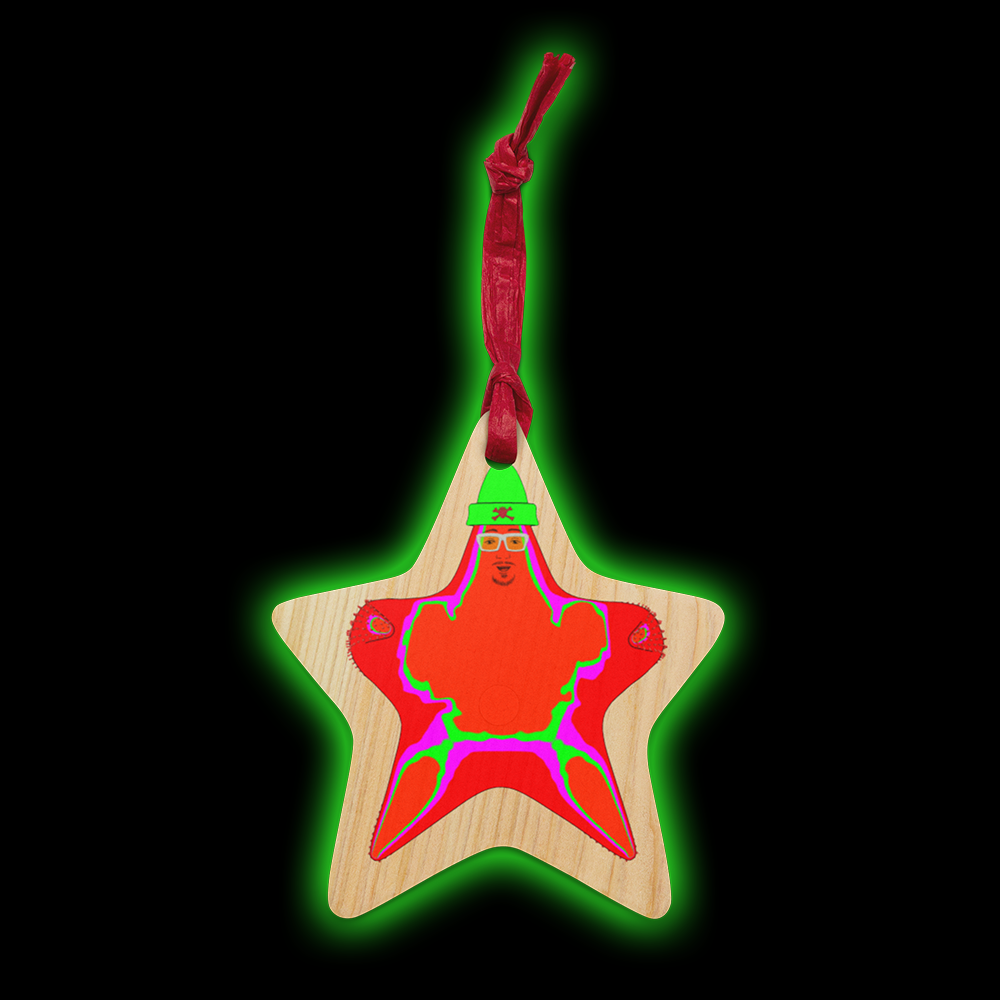 Starfishman Wooden Ornament