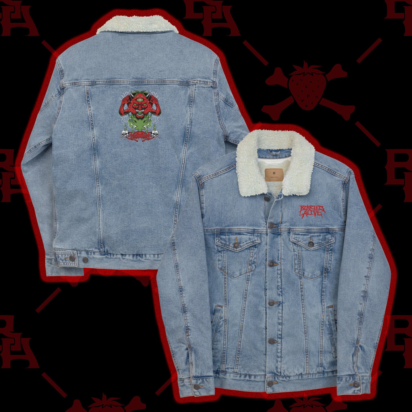 Demonberry Sherpa Denim Jacket