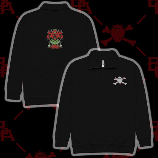 Demonberry Embroidered Fleece Pullover