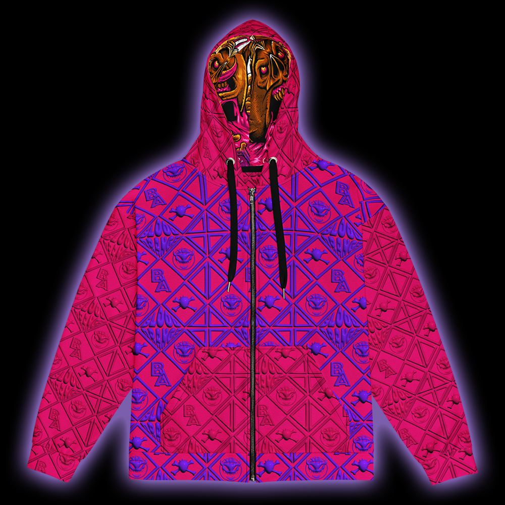 Blood Orange Zip Hoodie