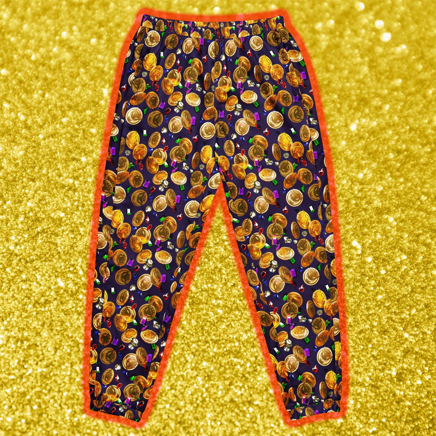 Demonberry Coin Print Windpants