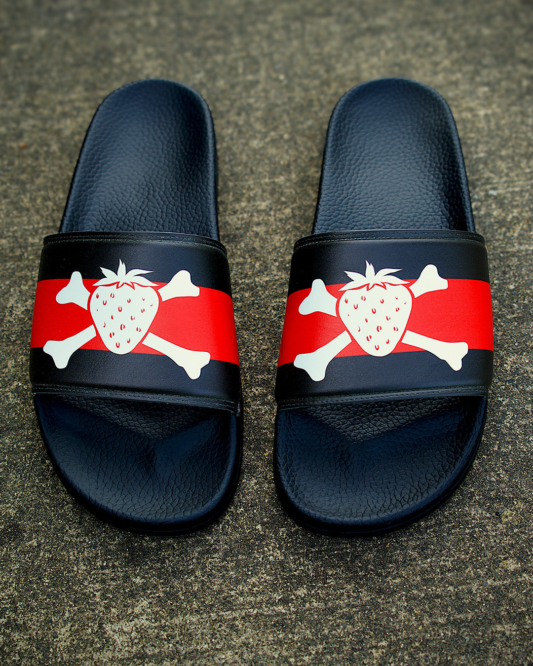 Strawberry Crossbones Slides