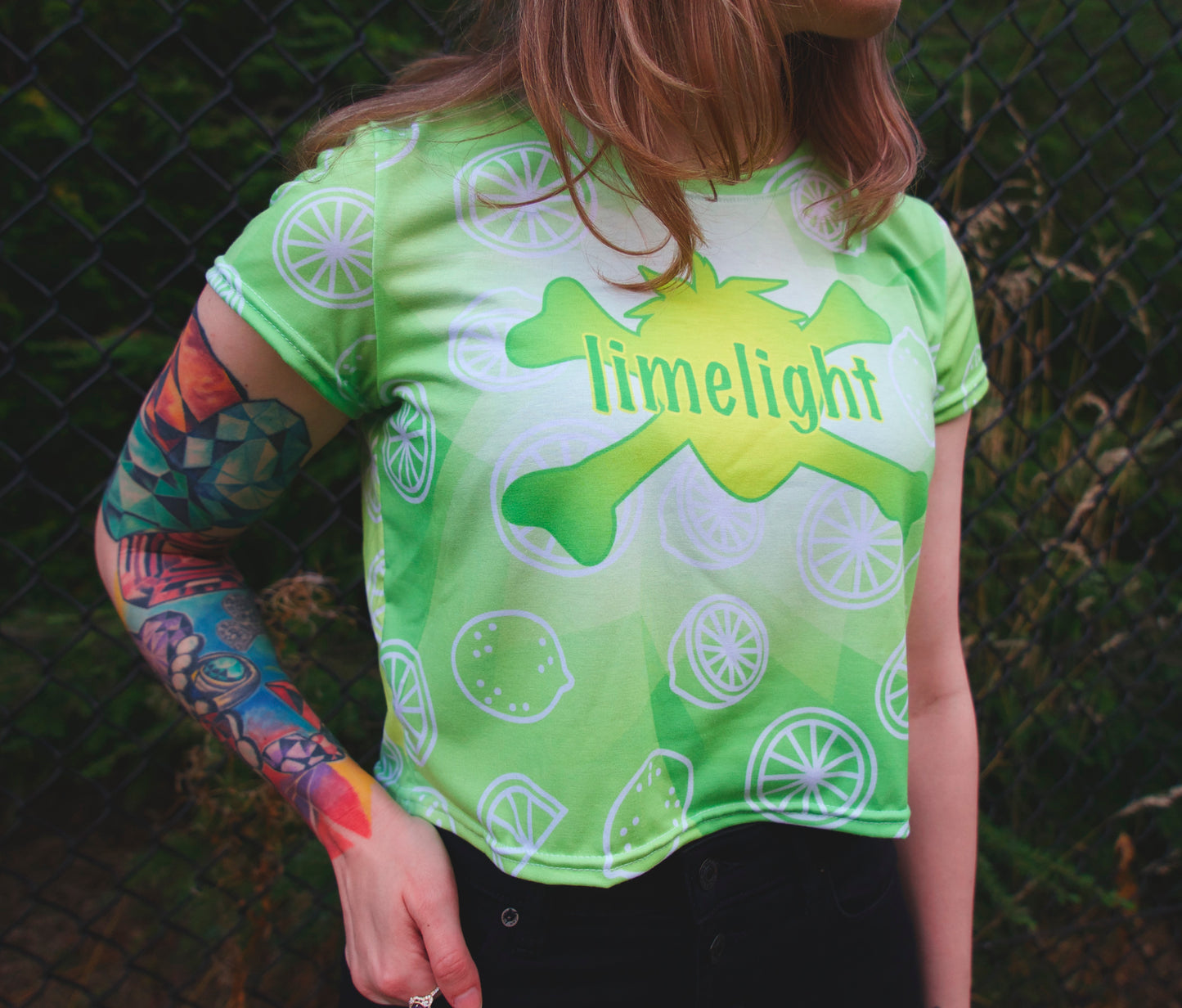 Limelight Crop Tee