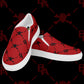 Blood Red Monogram Slip-On Shoes