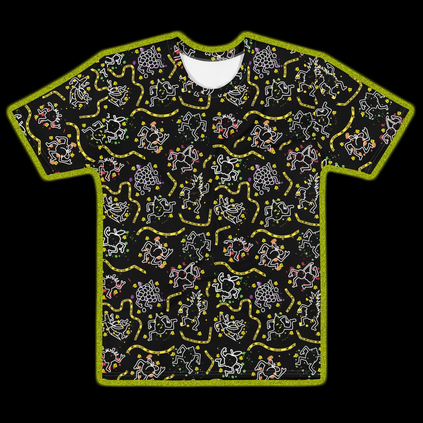 Lime Scene All-Over Print T-Shirt