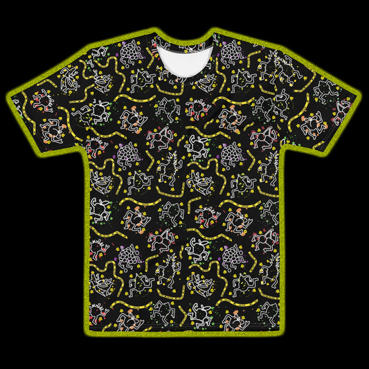 Lime Scene All-Over Print T-Shirt